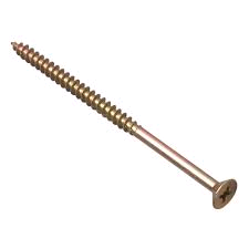 Forgefix M/P Screw 5 x 90mm (Pack) Zinc Yellow Passivated 