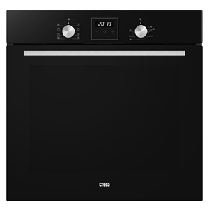 Creda C60BIMFBL Built-In Electric Single Oven Black  60ltr Capacity 3 Button Programmer