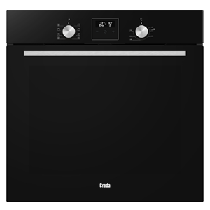 Creda C60BIMFBL Built in Single Oven Black  60ltr Capacity 3 Button Programmer