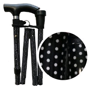 Life Healthcare Walking Stick Polka Dot 37" Extended