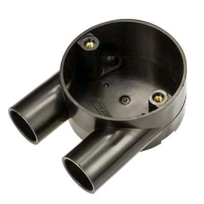 Falcon Conduit "U" Box 20mm Black