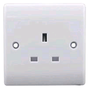 BG 1 Gang 13a Unswitched Socket