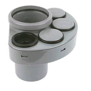 Floplast Soil Pipe 110mm Soil Manifold Grey