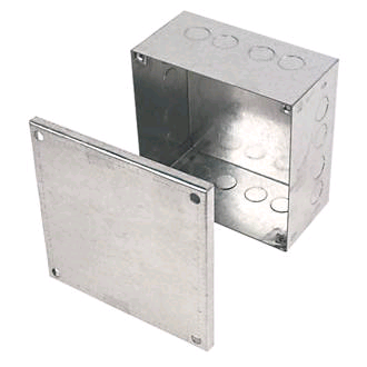 Niglon ABG12124 Adaptable Box 300 x 300mm x 100mm Galvanized 