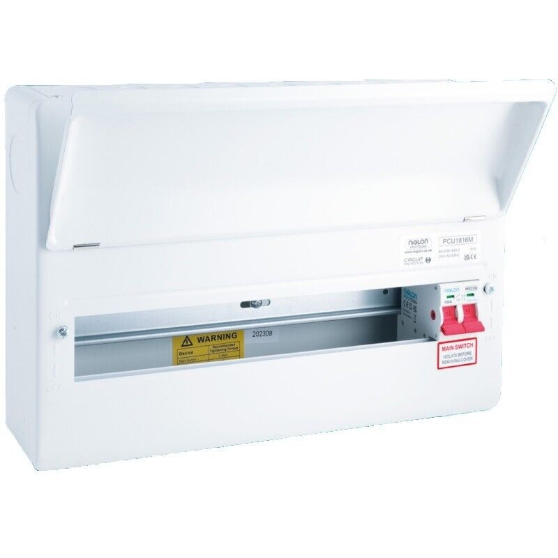 Niglon Protego 18mod 16way 100A DP Isolator Consumer Unit