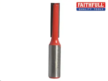 Faithfull Router Bit Straight Cutter, Two Flute 10 x 35mm x 1/2in