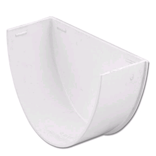 Floplast Hi-Cap Internal Stopend Guttering White REH2W