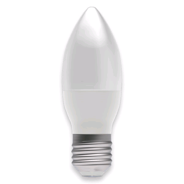 Bell 4w ES LED 2700K Dimmable Opal Candle Lamp Warm White 