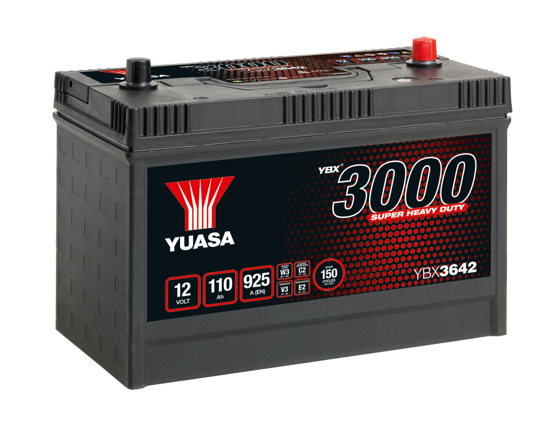 Yuasa Battery 12V 110Ah 925A Super Heavy Duty  YBX640SHD