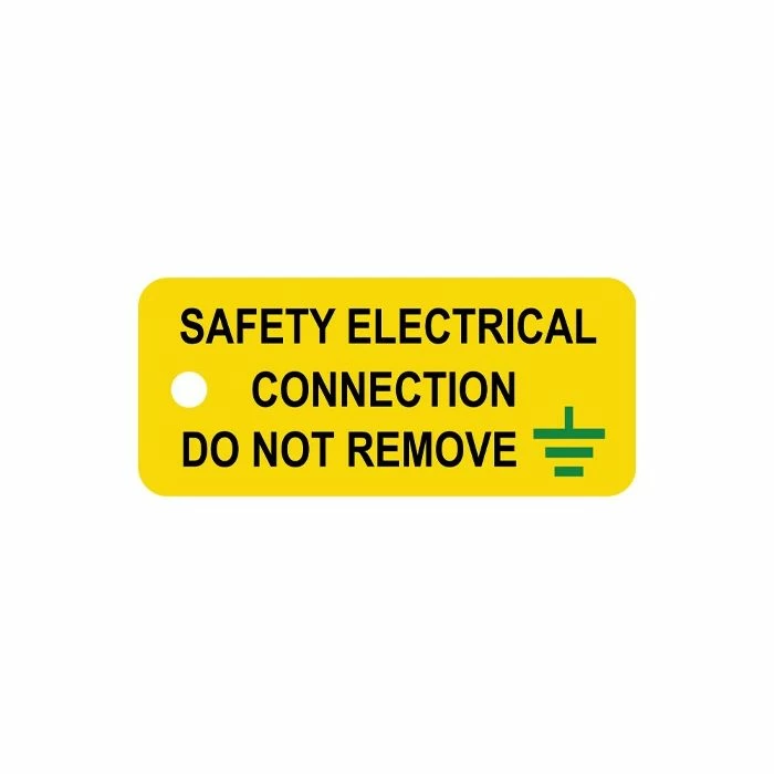 Industrial Signs Safety Electrical Connection (Pack 5) 