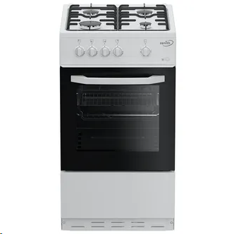 Zenith ZE501W Single Oven & Hob Gas Cooker 50cm (LPG Convertible)