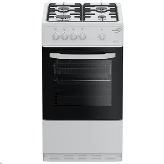 Zenith ZE501W Gas Cooker Single Oven 50cm (LPG Convertible)