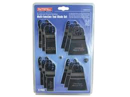 Faithfull Multi Function Tool Blade Set 12pce Case 