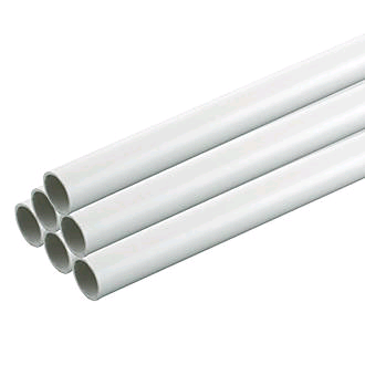 Falcon Heavy Gauge Conduit 25mm White (per 3mtr Lth) 