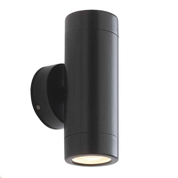 Saxby Odyssey Twin Wall Light Satin Black IP65 35w 