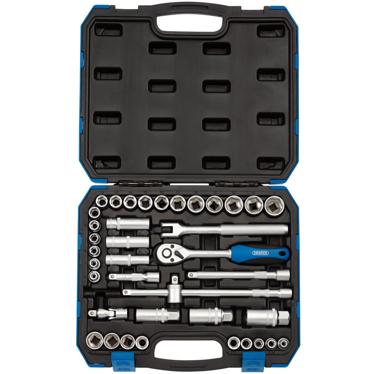 Draper Combined MM/AF Socket Set 3/8" Drive 39pc