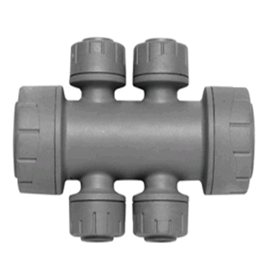 Polypipe Polyplumb Double Sided Manifold 22mm x 10mm 4port