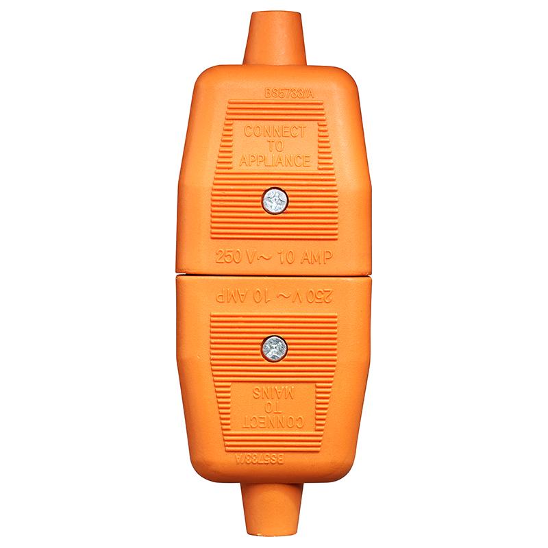 BG 13a Through Connector 2 Pin Orange 