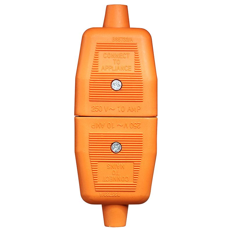 BG 13a Through Connector 2 Pin Orange 