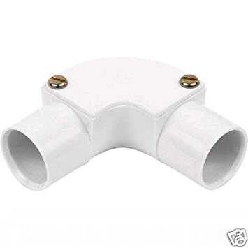 Falcon Conduit Inspection Elbow 20mm White 