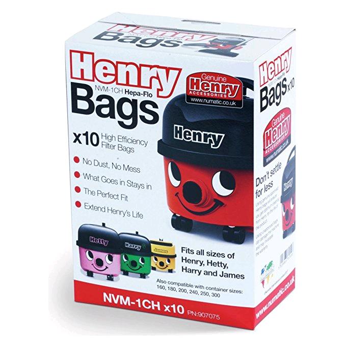 Numatic Cleaner Bags Henry 10 Bags in box 907075