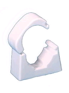 Falcon Conduit Hinged Spring Clip 25mm White