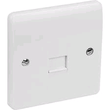 MK Logic BT Telephone Master Socket White 