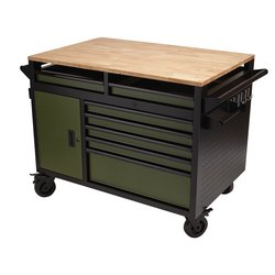 Draper 48" 14 Drawer Multi-Funcgreen Roller Workbench