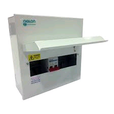 Niglon Metal Clad Board 8 Useable Way Consumer Unit inc 100a Main Switch