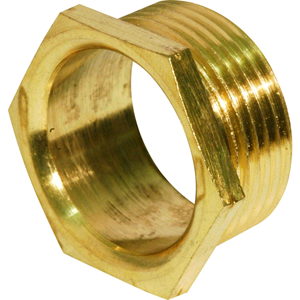 Brass Hex Bush 1 x 1/2" 