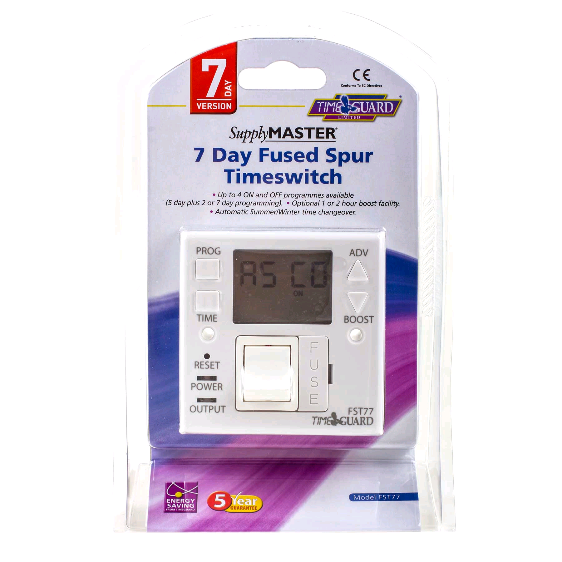 Timeguard 7 Day Fused Spur Timeswitch 
