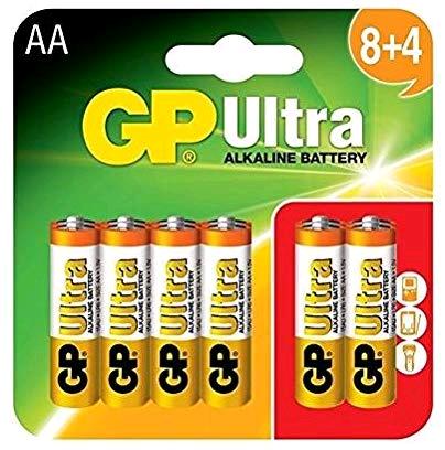 GP AA Batteries Ultra Alkaline Pack of 12 