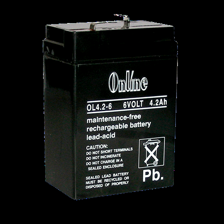 Battery Rechargeable 6V 4.2AH LY11-034-19 