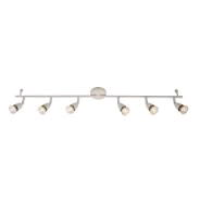 Saxby Amalfi 6Lt Spot Bar in Satin Nickel 