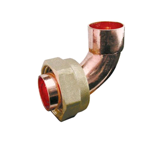 Copper Bent Tap Connector 15mm x ½