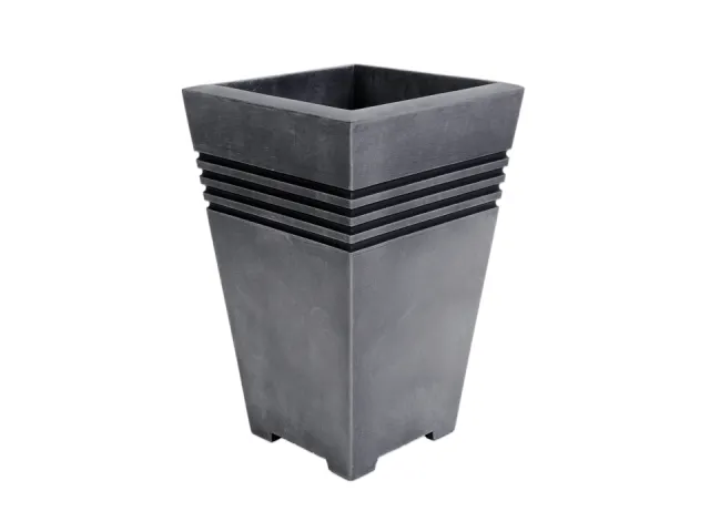 WARD 7751866 Milano Square Planter Pewter 32cm GN705