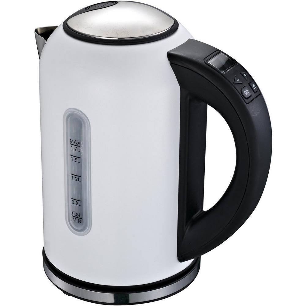 Linsar VT869WHITE 1.7 Litre Stainless Steel Variable Temperature Jug Kettle - White 3kw 