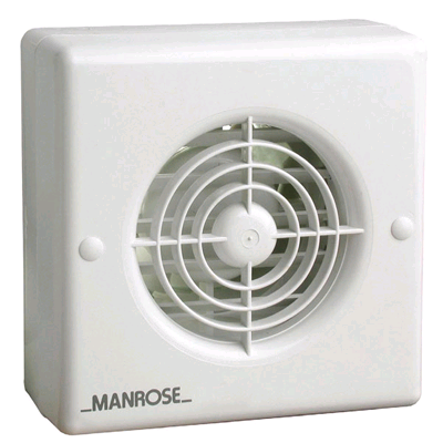 Manrose 4" 100mm Window Fan c/w Pullcord 