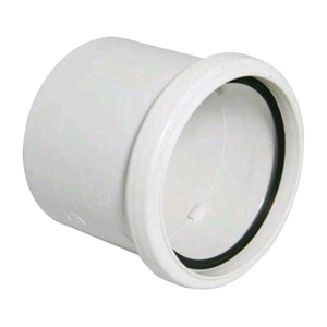 Floplast Soil Pipe 110mm Coupling White Single Socket 