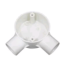 Falcon Conduit Angle Box 25mm White