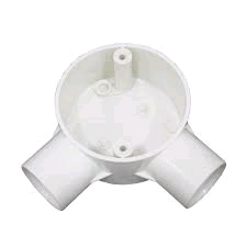 Falcon Conduit Angle Box 25mm White 