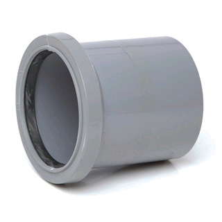 Polypipe Single Socket 82mm Grey 