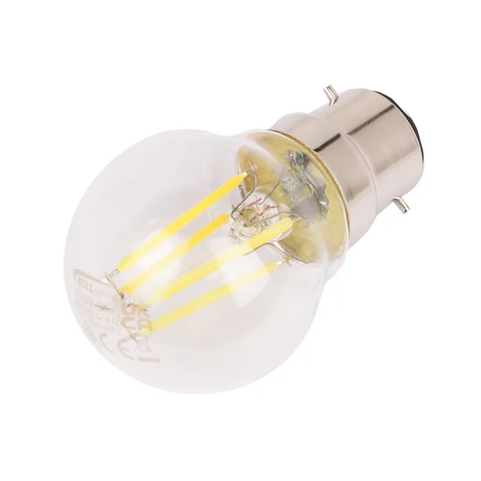Bell 4W BC LED Round Clear Filament Cool White (40W)