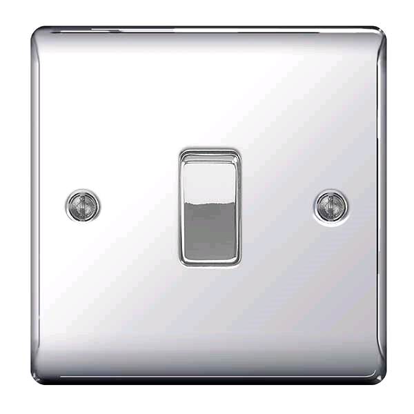 BG 1Gang Intermediate Switch Polished Chrome 