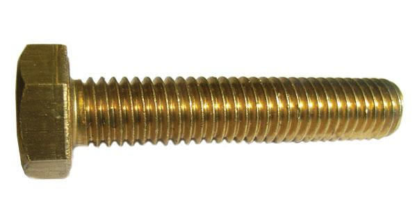 Q-Crimp M6 x 25mm Brass Hex Bolt (each)