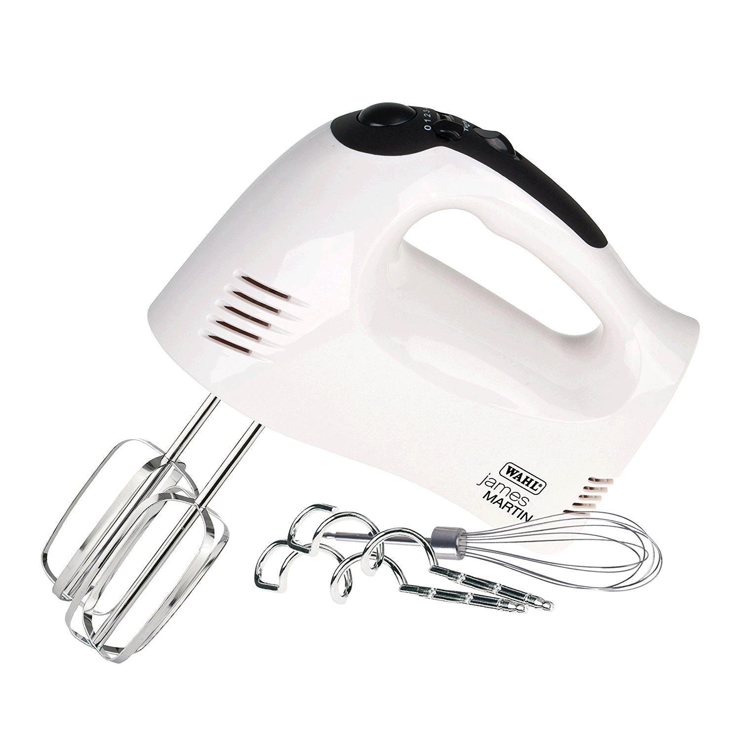Wahl James Martin Hand Mixer 300w White c/w Stainless Steel Beaters WL8220