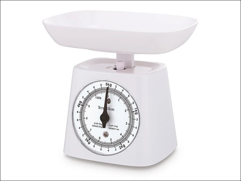 Terraillon 14693 Classic Basic Kitchen Scales in White 7280725