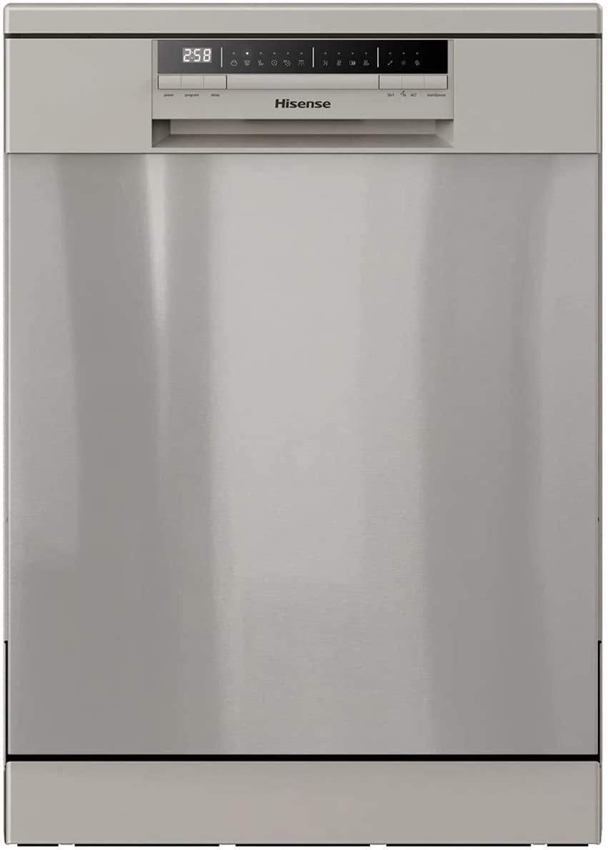 Hisense HS60240XUK 13 Place Setting Dishwasher Freestanding Silver/Stainless Steel 