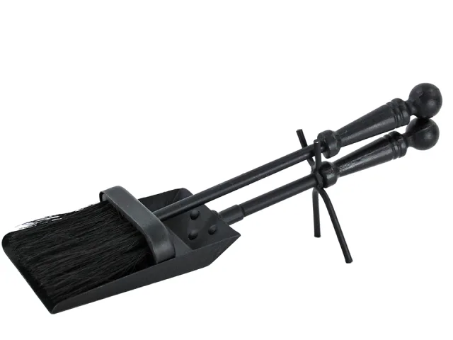 MANOR FPCS5 Hearth Tidy Set 2540530 Black 38cm