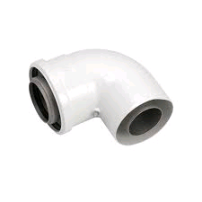 Viessmann 87° Flue Elbow 60 - 100mm